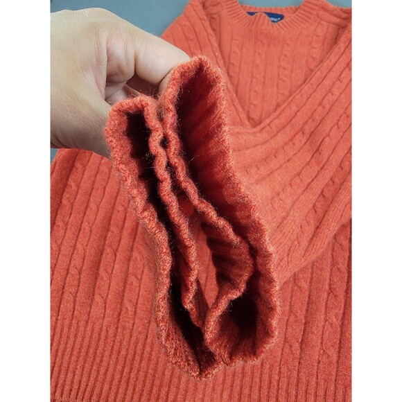 Davis & Squire Sweater Mens Medium Cashmere Crewneck 2 Ply Pullover Soft Knit - Picture 4 of 8